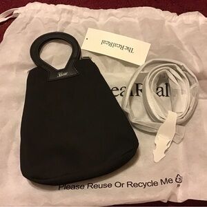 LUAR THE BROOKE TOTE HANDBAG NWOT BLACK W LEATHER TOP HANDLES CROSSBODY STRAP